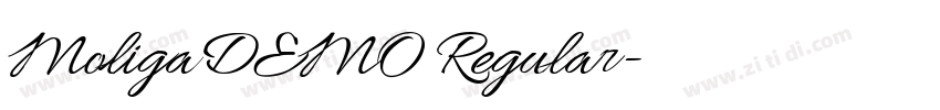 MoligaDEMO Regular字体转换